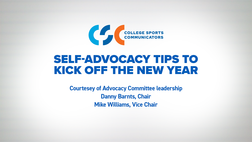 Self-advocacy tips to kick off the new year from the CSC Advocacy Committee
